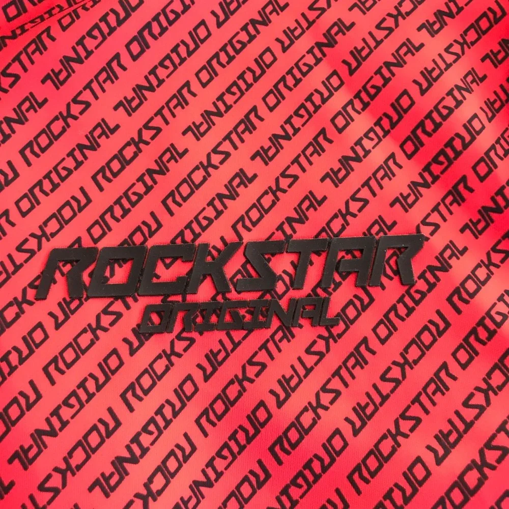 Men's Rockstar Original Polyester Red/Black Track Suit Jacket  Sz.‎ Large - Picture 4 of 9